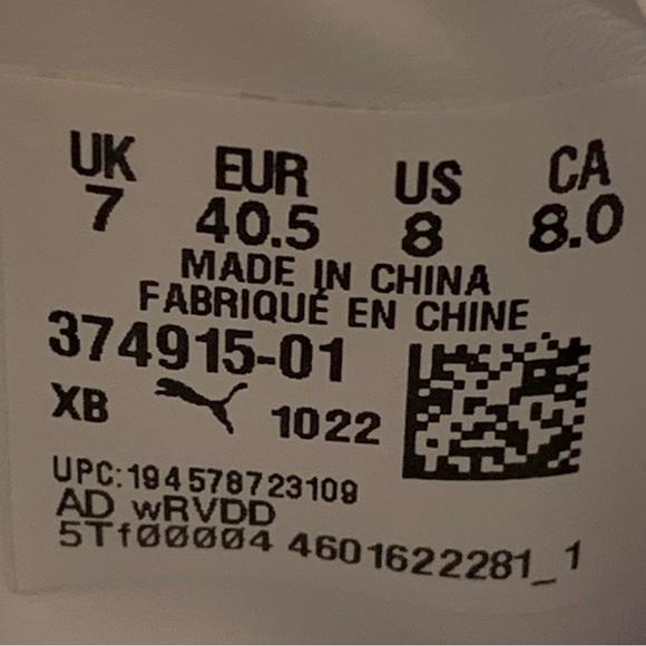 🔲 [BRAND NEW] PUMA SUEDE CLASSIC XXI BLACK WHITE MENS SHOES SIZE 8 SNEAKERS 🔲 - Picture 8 of 11